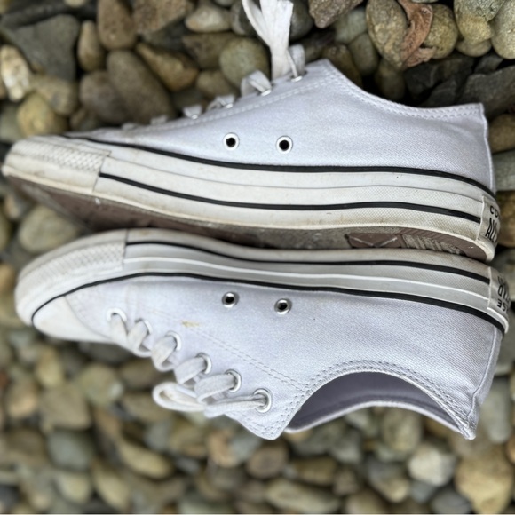 ✨Sparkly White Converses (See photos) ✨ 

So cute - Picture 7 of 12